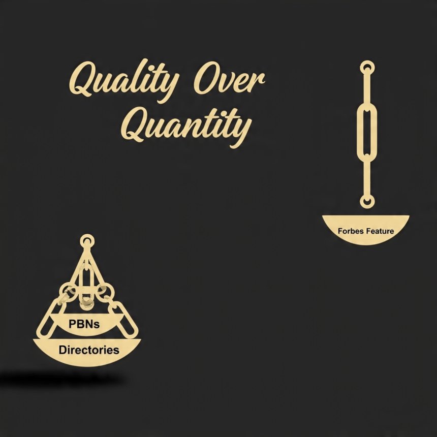Neglecting Backlinks (Quality vs. Quantity)